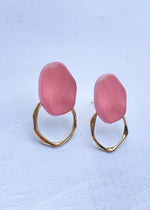 Tropea Post Earrings- Blush-Hand In Pocket
