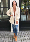 BB Dakota Swirl Next Door Faux Fur Drape Jacket-Hand In Pocket