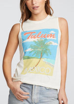 Chaser Tulum Muscle Crop Tee-Hand In Pocket