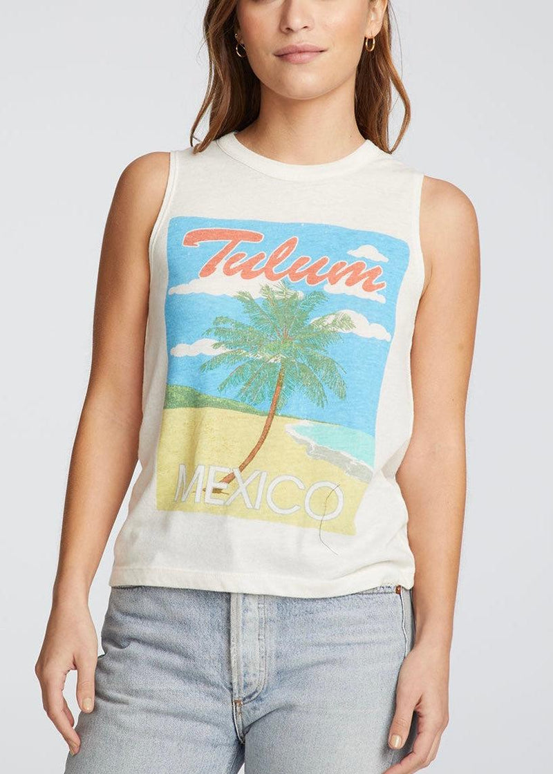 Chaser Tulum Muscle Crop Tee-Hand In Pocket