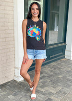 Galapagos Chaser Cotton Muscle Tank-Hand In Pocket