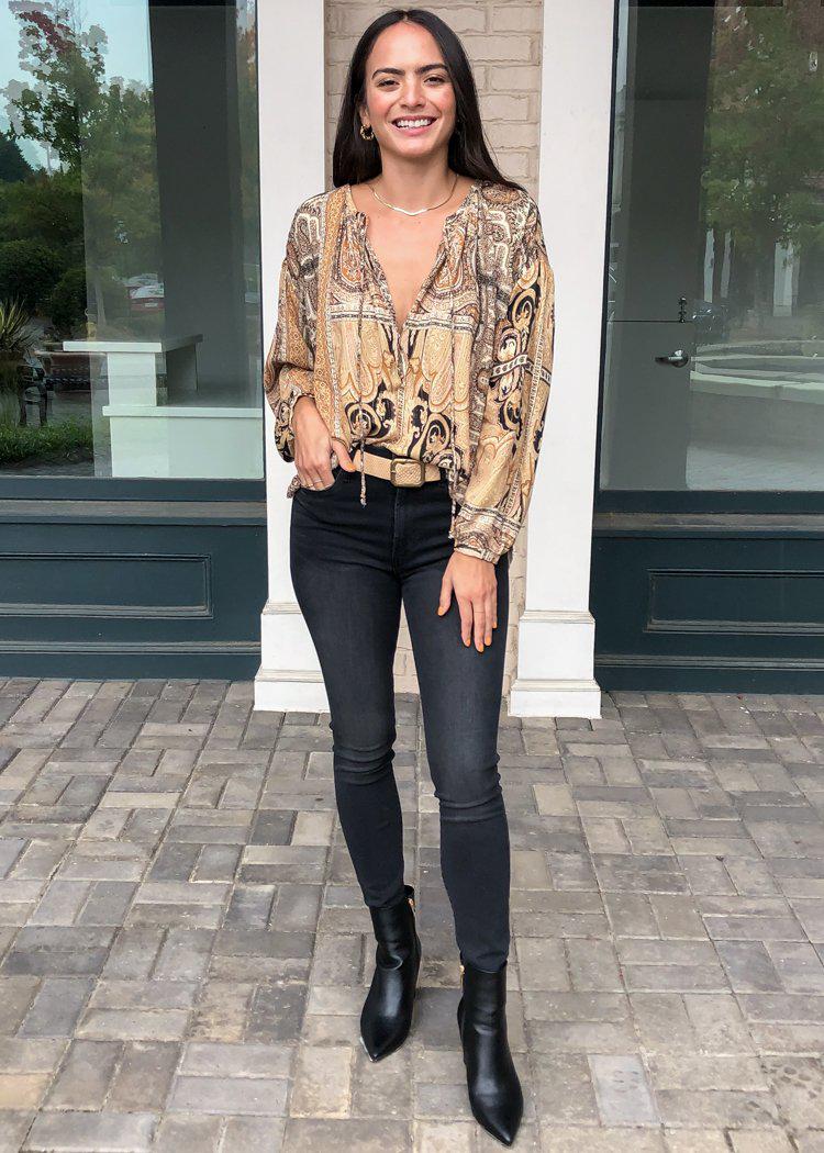 Santa Rosa Peasant Blouse-***FINAL SALE***-Hand In Pocket