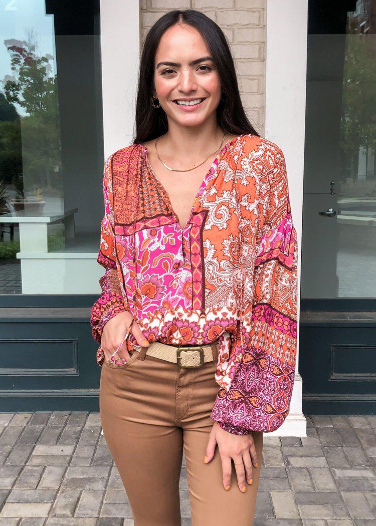 Cloverdale Peasant Blouse-***FINAL SALE***-Hand In Pocket