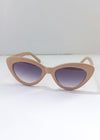 AJ Morgan Southside Honey Trendy Cat Eye Sunglass - Beige-Hand In Pocket