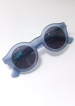 AJ Morgan Looper Round Full Frame Sunnies - Matte Blue-Hand In Pocket