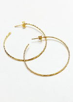 Monica Gold Hoops - Gold-Hand In Pocket