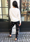 Chaser Holiday "Stitches" Joggers-***FINAL SALE***-Hand In Pocket