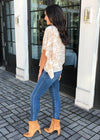 Buddy Love Dave Short Sleeve Kimono Top - Cowhide-Hand In Pocket