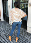 Buddy Love Dave Short Sleeve Kimono Top - Cowhide-Hand In Pocket