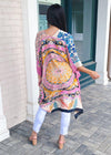 Salta Floral Kimono-Hand In Pocket