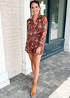 Adelyn Rae Angie Lurex Romper- Spice***FINAL SALE***-Hand In Pocket