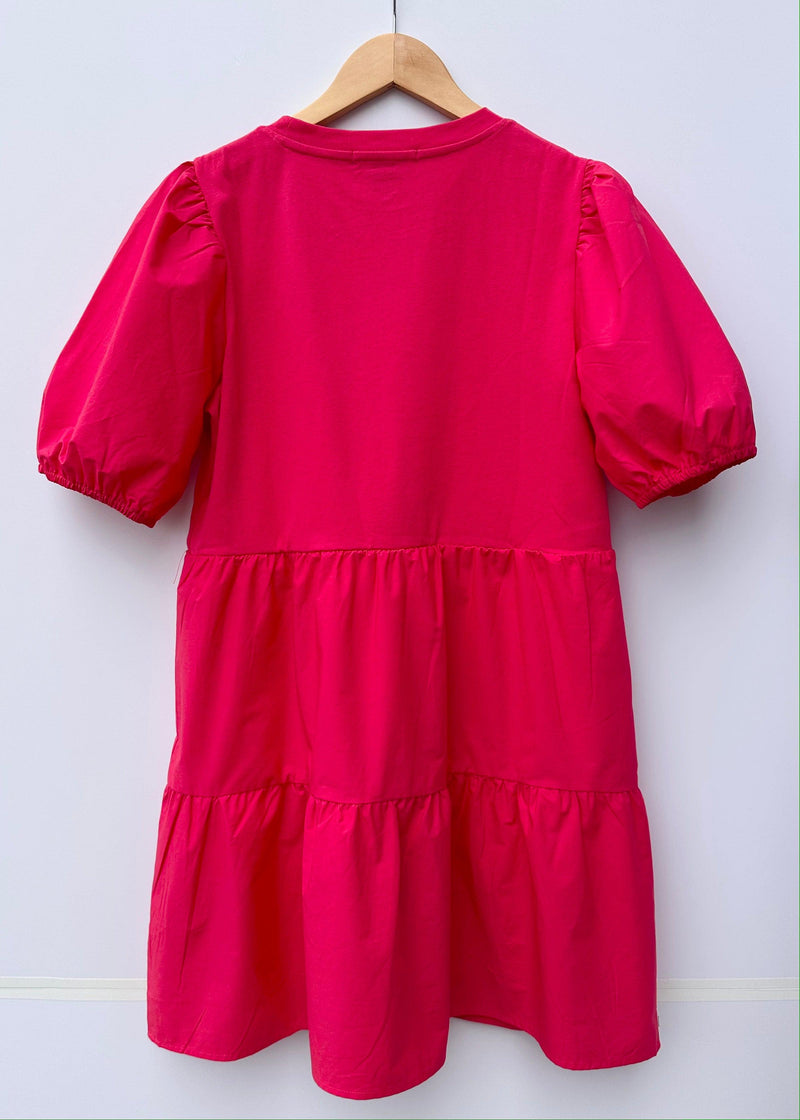 Sanctuary Cotton Poplin Dress-Island Pink-Hand In Pocket