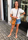 RD Style Crew Neck Puff Sleeve Pullover - Almond Milk-Hand In Pocket