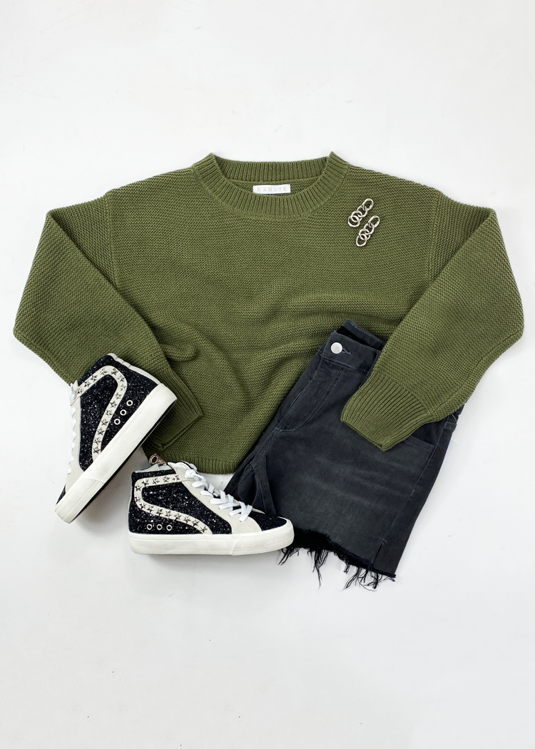 Karlie Cheslea Knit Solid Waffle Top-***FINAL SALE***-Hand In Pocket