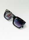 AJ Morgan Realm Retro Square Frame Sunglasses-Black-Hand In Pocket