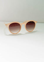 AJ Morgan I Catalina Modern Lennon Sunglasses-Champagne-Hand In Pocket