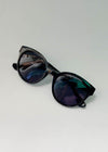 AJ Morgan Millie Modern Cat Eye Sunglasses-Black-Hand In Pocket