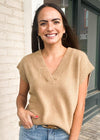 Carly Cap Sleeve Sweater Vest ***FINAL SALE***-Hand In Pocket