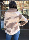 RD Style Alderman Camo Turtleneck Sweater - Neutral-Hand In Pocket