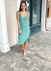 Kamari Knit Dress - Green Bay-Hand In Pocket
