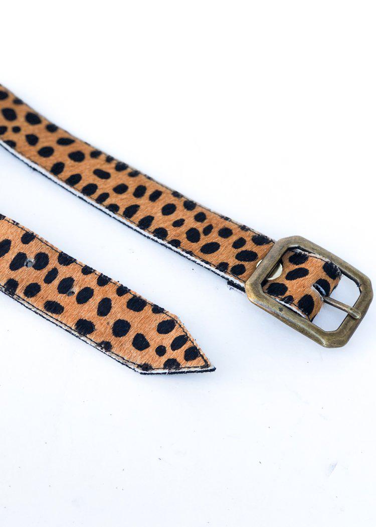 JJ Winters Kylie Mini "Leopard" Calf Hair-Hand In Pocket
