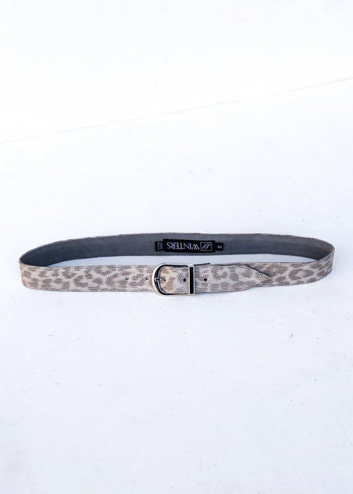 JJ Winters Kacey Belt - Silver Leopard-Hand In Pocket