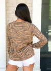 PJ Salvage Wild One Pullover- Tiger-Hand In Pocket