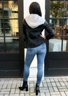 Chaser Stretch Cotton Twill Hooded Blazer-***FINAL SALE***-Hand In Pocket