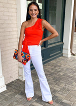 Jada One Shoulder Wrap Detail Top- ***FINAL SALE***-Hand In Pocket