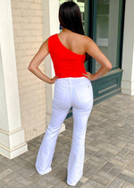 Jada One Shoulder Wrap Detail Top- ***FINAL SALE***-Hand In Pocket