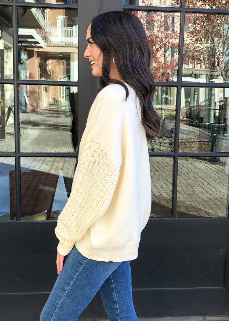 Arapahoe Cableknit Sweater-Hand In Pocket