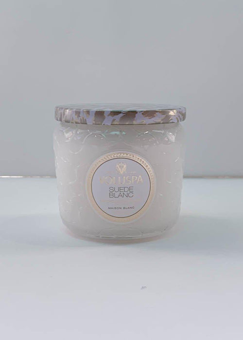 Voluspa Petite Jar Candle - Suede Blanc-Hand In Pocket