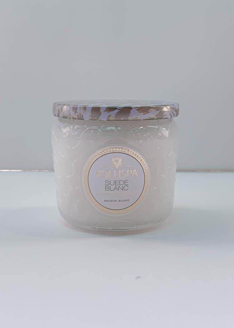 Voluspa Petite Jar Candle - Suede Blanc-Hand In Pocket