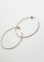 Prime Gold Hoops - Rose Gold-Hand In Pocket