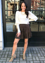 Brussels Smocked Waist Skirt ***FINAL SALE***-Hand In Pocket