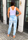 Z Supply Emery Spiral Tie Dye Joggers-Blue Agave ***FINAL SALE***-Hand In Pocket