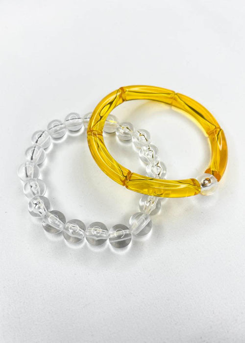Maya Acrylic Stack Bracelet Set- Sunshine-***FINAL SALE***-Hand In Pocket