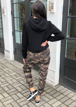 Campbell Camo Tie Waist Joggers -***FINAL SALE***-Hand In Pocket