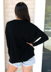 Karlie Boxy Crew Neck Sweater - Black-Hand In Pocket