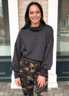 Z Supply Ellis Mock Neck Pullover-Hand In Pocket