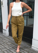 Velvet Heart Jemmy Linen Blend Joggers-Hand In Pocket