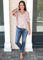 Karlie "Sabi" Leopard Print Essential V Neck Blouse-***FINAL SALE***-Hand In Pocket