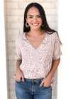 Karlie "Sabi" Leopard Print Essential V Neck Blouse-***FINAL SALE***-Hand In Pocket