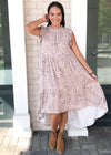 Karlie Sabi Leopard Print Tiered Midi Dress-***FINAL SALE***-Hand In Pocket