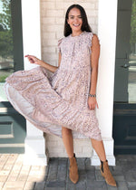 Karlie Sabi Leopard Print Tiered Midi Dress-***FINAL SALE***-Hand In Pocket