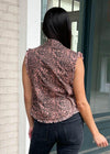 Sabi Distressed Leopard Print Vest-***FINAL SALE***-Hand In Pocket