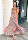 Antonia Floral Tiered Maxi Dress - Multi-***FINAL SALE***-Hand In Pocket