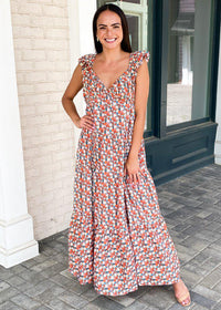 Antonia Floral Tiered Maxi Dress - Multi-***FINAL SALE***-Hand In Pocket