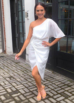 Cala One Shoulder Cocktail Dress-***FINAL SALE***-Hand In Pocket