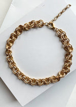 Gold Bohol Link Chain Loop Necklace-Hand In Pocket